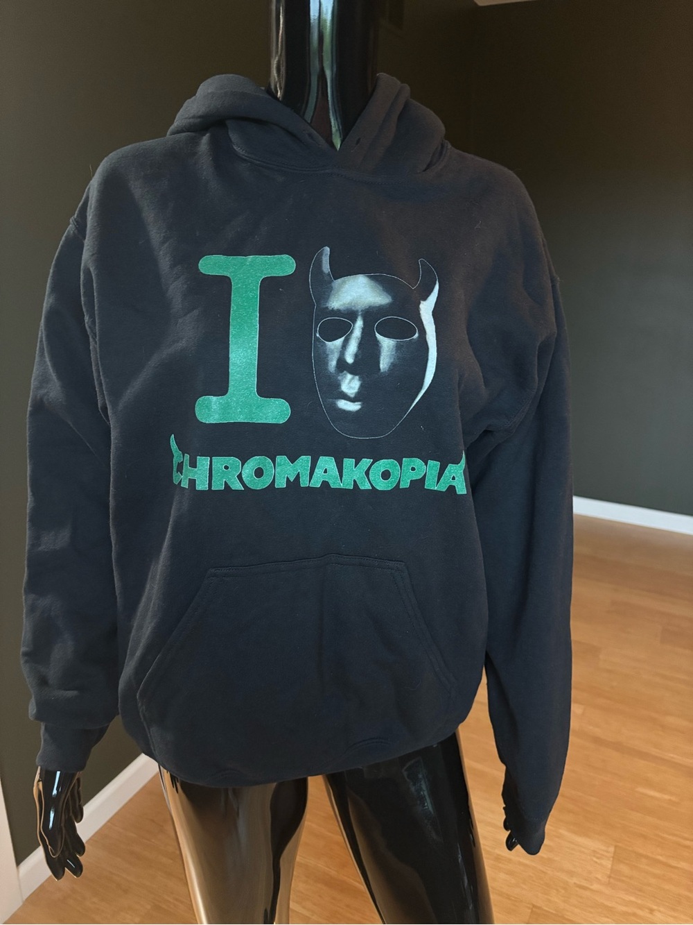 Tyler, the Creator I Love Chromakopia Mask Hoodie Black Medium